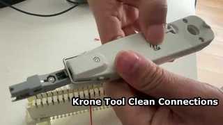 Hoe u de Krone Punch Down Tool voor de Krone-module gebruikt