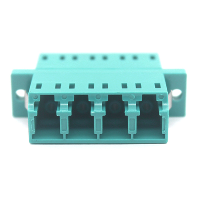 Stabiel CATV-systeem Laagste LC PC OM3 Multimode Quadruplex Glasvezel Adapter met Flens