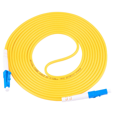 G657A2 LC tot LC Simplex glasvezel patch kabel met 2,0 mm gele PVC jas