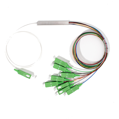 Glasvezel 1X8 Mini PLC splitter SC APC Connector 0.9mm, 1M