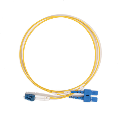 SM Duplex LC UPC tot SC UPC Glasvezelpatchkabel 2.0 mm, G657A1, 3 meter
