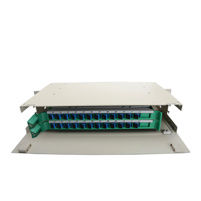2U 19 inch 12/24 Core Full Box Glasvezel Distributie Frame Patch Panel ODF