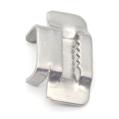 Stainless Steel 1/4 Inch Width*0.12 mm Thickness 100 Pcs Pack Ear-lock Banding Strap Buckle