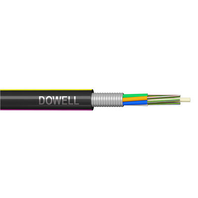 Water Resistant Fiber Optic Cable Crush Resistant With Double Jacket