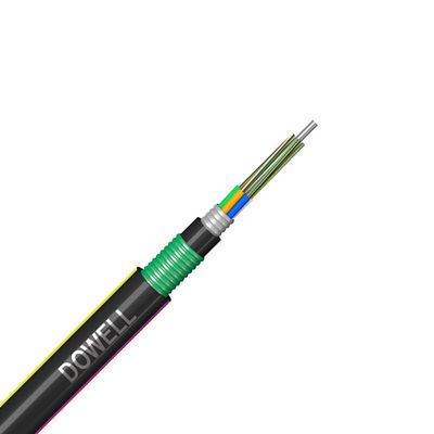 Colored Fiber Optic Network Cable 48 Core Fiber Cable GYTA53 With A PE Outer Sheath
