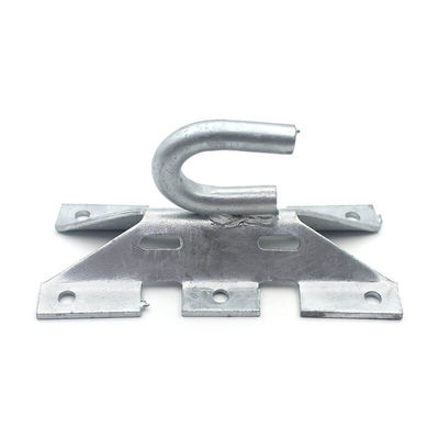 Hot Dip Galvanized Fiber Optic Anchor Hook For ABC Cable Pole