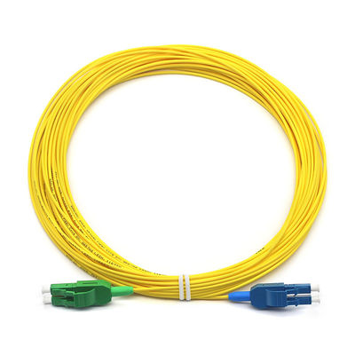 Versatile Fiber Optic Patch Cord LC APC to LC UPC SM Uniboot G652D for High-Speed Data Transmission