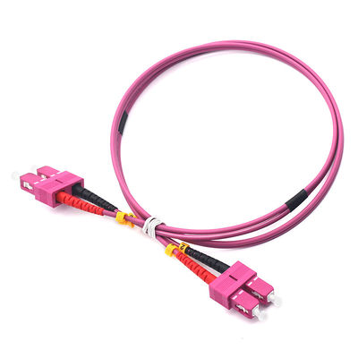 High-Performance OM4 MM Fiber Optic Patch Cord SC PC to SC PC for Seamless Data Transmission