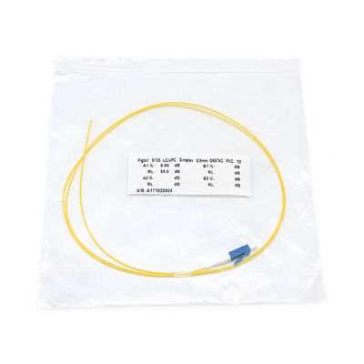 LSZH LC UPC 0.9mm Fiber Optic Pigtail Assemblies for Various Fiber Types and Connector Options