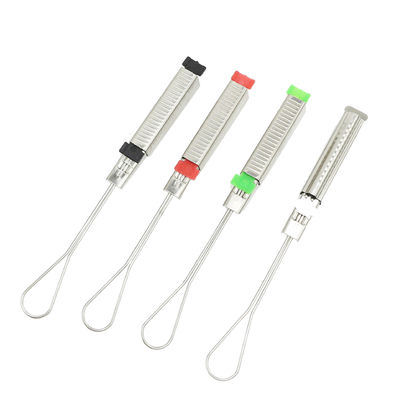 Optical Fiber Cable Drop Wire Clamp Flat Structure Stainless Steel