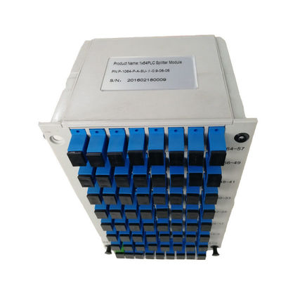 SC UPC 1:64 Fiber Optic Cassette Type PLC Splitter 1m, 1.5m