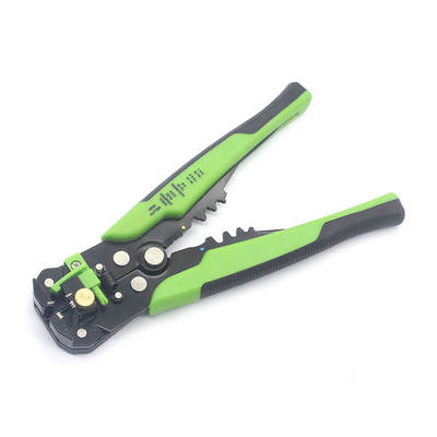 Zinc Alloy Auto Wire Stripper with Green Handle 0.2-6mm2 Capacity