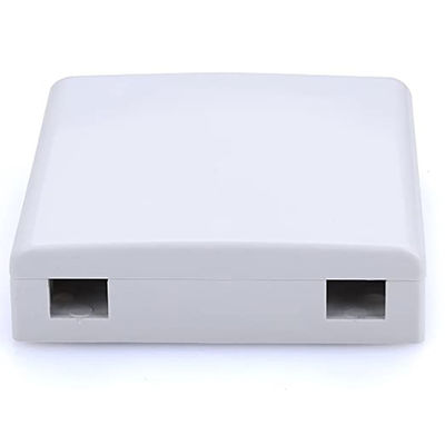 86 x 86 x 25 mm Fiber Optic Termination Wall Socket with 4 Cores and Fire Resistance UL94-0