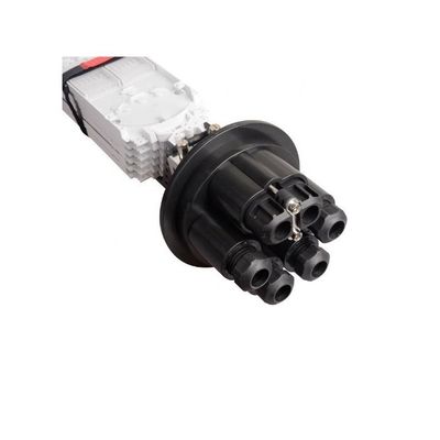 2 In 4 Out Ports FTTH Splice Enclosure Vertical Box with 144F Capacity and 6 Pcs of 24 Core Splice Tray