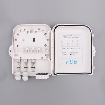 IP65 Waterproof 8 Cores Fiber Optic Termination Box with PC+ABS Material for FTTH Network