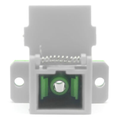Fiber Optic SC Adapter with Flip Auto Shutter, 0.2dB Insertion Loss, and 500 Cycle Durability Flange
