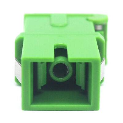 Low Insertion Loss SC Singlemode Fiber Optic Adapter with Side Auto Shutter and Zirconia Sleeve