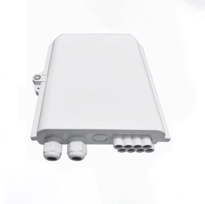 Outdoor ABS 8 Cores Fiber Optic Distribuction Box Waterproof FTTH Terminal Box
