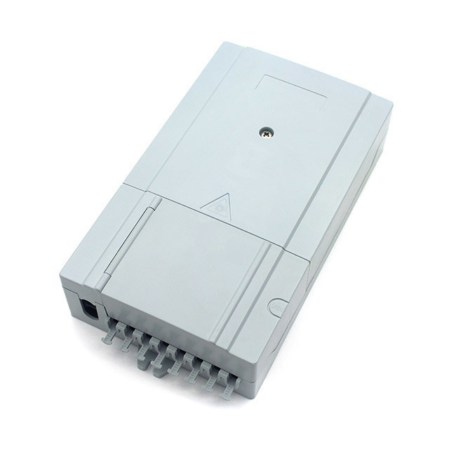 White Fiber Optic Distribution Box 24 SC Adapters Indoor For Wall Mount