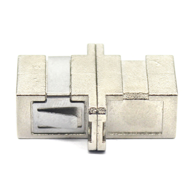 GSM-netwerk SC UPC Simplex metalen behuizing vezeladapter met flenstopslagtemperatuur 40°C tot 85°C