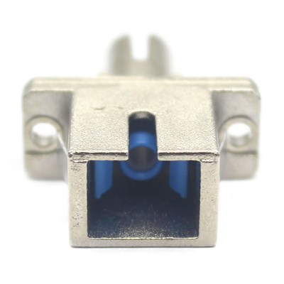 Laag invoegverlies SC UPC naar ST UPC Simplex optische adapter in metalen behuizing met flenster