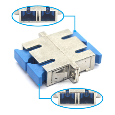 CATV-systeem SC/UPC SX DX Single Mode Adapter met flens en 0,2dB Invoegverlies
