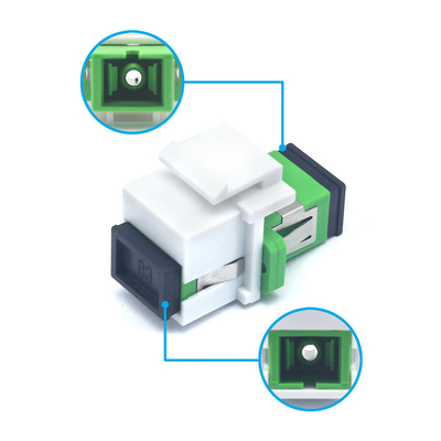 SC APC Simplex Keystone Adapter met flensbelastingstest ≥ 70 N Bergingstemperatuur 40°C tot 85°C
