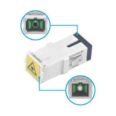 Telecommunicatie met laag insetsverlies Glasvezel SC-adapter met automatische sluiter