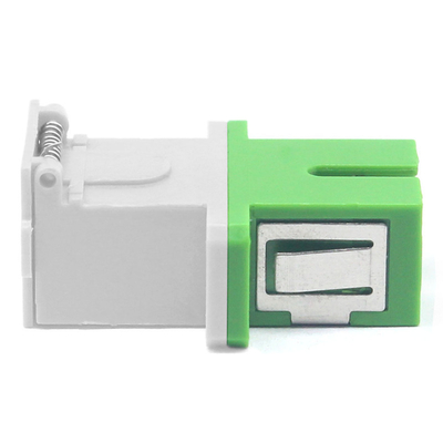 Bergingstemperatuur 40°C tot 85°C SC APC-optische vezeladapter met Filp-autosluiter en -flens