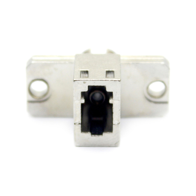 FTTH-apparatuur Metalen behuizing LC UPC naar FC UPC Glasvezel Simplex Adapter met flenster