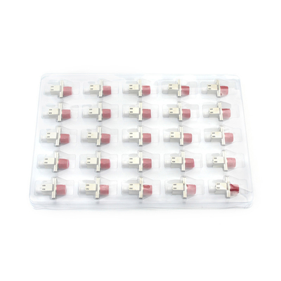 FTTH-apparatuur Metalen behuizing LC UPC naar FC UPC Glasvezel Simplex Adapter met flenster