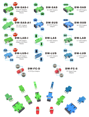 0.2dB Invoegverliesopslag LC UPC Glasvezel Duplex Connector voor Adapter