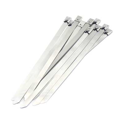 Zelfvergrendelende metalen PVC-gecoate roestvrijstalen kabelbanden voor gratis monster