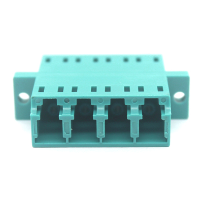 Stabiel CATV-systeem Laagste LC PC OM3 Multimode Quadruplex Glasvezel Adapter met Flens