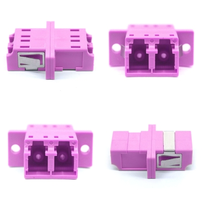 OM4 Apc Fiber Connector Multimode Duplex Adapter Network met flens