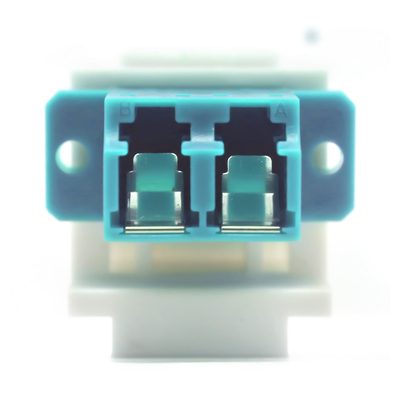 LC PC Duplex OM3 MM FTTH Inner Shutter Flange Adapter voor beveiligde glasvezelnetwerken