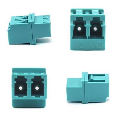 laag type LC PC OM3 Multimode Duplex Glasvezel Adapter voor belastingtest ≥ 70 N Invoegverlies 0,2 dB
