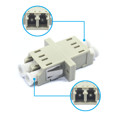 Zirconia Sleeve Fiber Optic LC PC Multimode Duplex Adapter met 0,2dB Invoegverlies