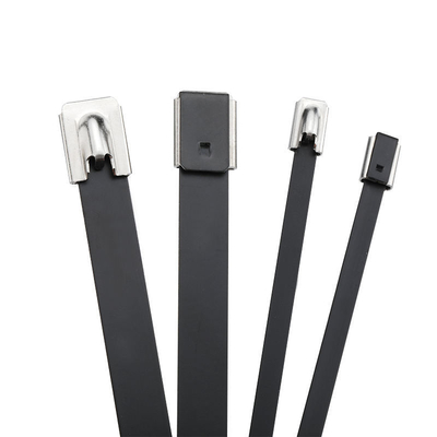 Flexibel zelfvergrendelend roestvrijstalen ritsband met PVC-coating en vlamwerendheid