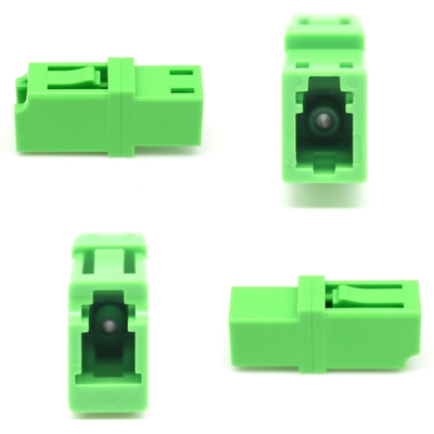 FTTH-singlemode Simplex Groen LC APC-optische vezeladapter met en belastingtest ≥ 70 N