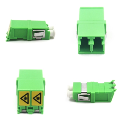 FTTH LC Duplex Glasvezel Adapter met Flip Auto Shutter