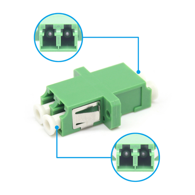 Laadtest ≥ 70 N met SM DX 9/125um LC APC UPC Duplex Adapter en Flans