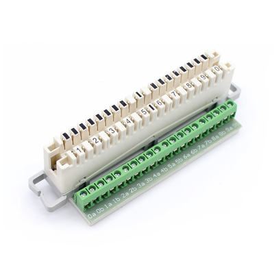 20 Pins Schroef Terminal Block Krone Lsa Ontkoppeling Module Inhoud 1 stuks