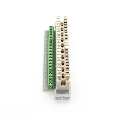 20 Pins Schroef Terminal Block Krone Lsa Ontkoppeling Module Inhoud 1 stuks