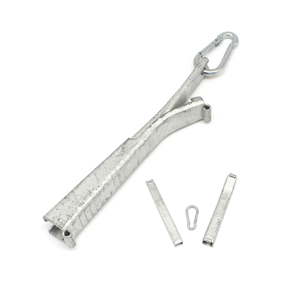 FTTH Telecom Outdoor Steel Drop Cable Spanningsklem 165*15*30mm en 57g voor Outdoor