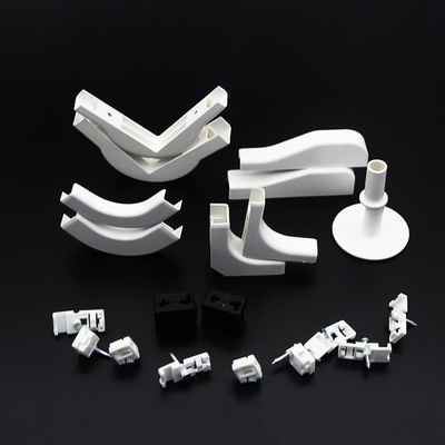 FTTH Wall Tube Glasvezel Bedrading Plastic Buighoek in Wit met Clip Connector