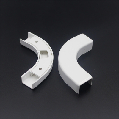 FTTH Wall Tube Glasvezel Bedrading Plastic Buighoek in Wit met Clip Connector