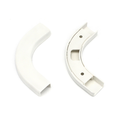 ABS-vezeloptisch plastic accessoires Kabelbedrading Recht gebogen hoek Muurbuis Kabelklem