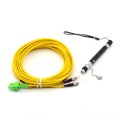 FTTH-netwerk 650nm VFL-optische zwarte laserpen type Visueel foutlocator met glasvezel