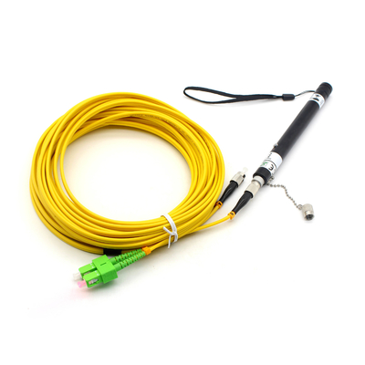 FTTH-netwerk 650nm VFL-optische zwarte laserpen type Visueel foutlocator met glasvezel